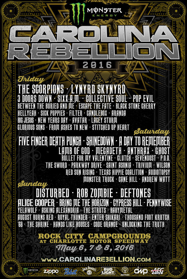 Monster Energy Carolina Rebellion ne zaman